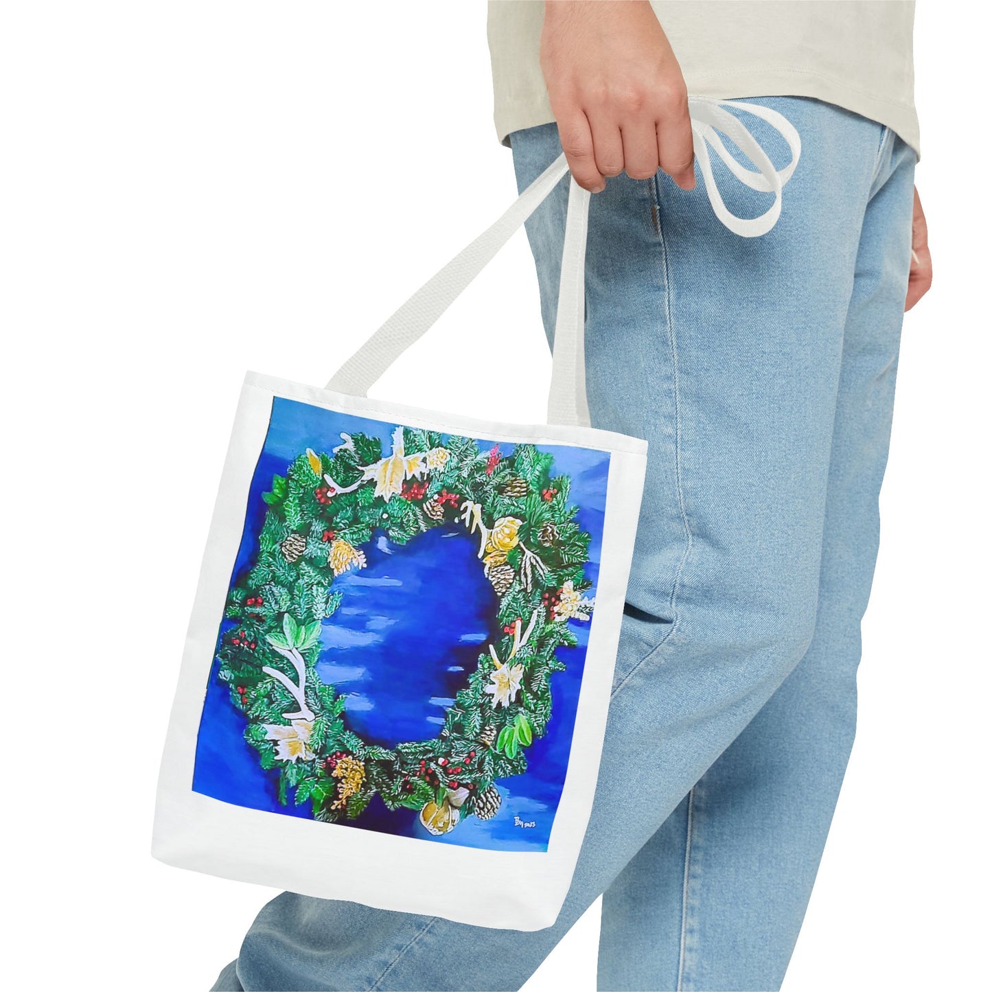 Christmas Wreath Tote Bag