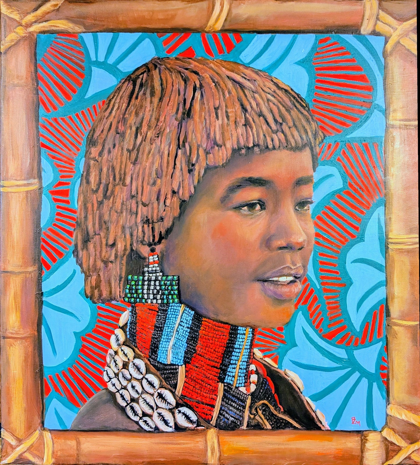African Girl - Original acrylic painting