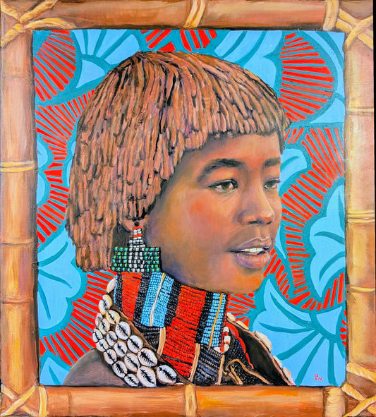 African Girl - Original acrylic painting
